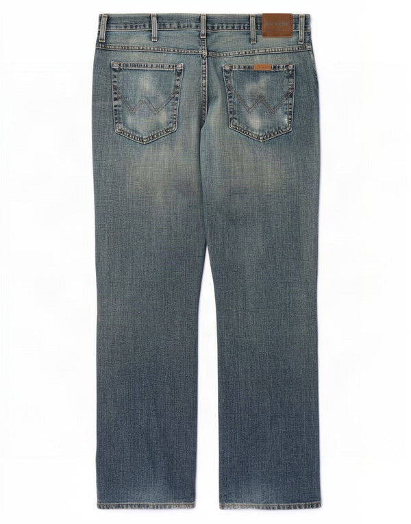Jeans Bootcut da uomo Wrangler W38 L34 cotone blu