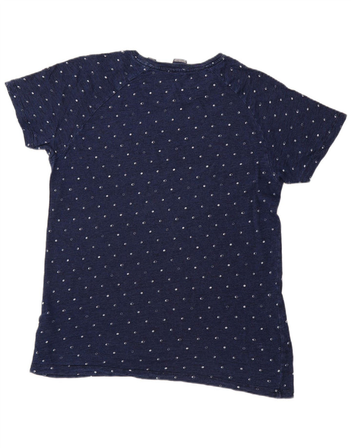 T-shirt da uomo SCOTCH & SODA Top XL in cotone maculato blu navy