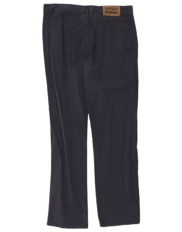 Pantaloni casual dritti da uomo Missoni W36 L30 Blu Navy