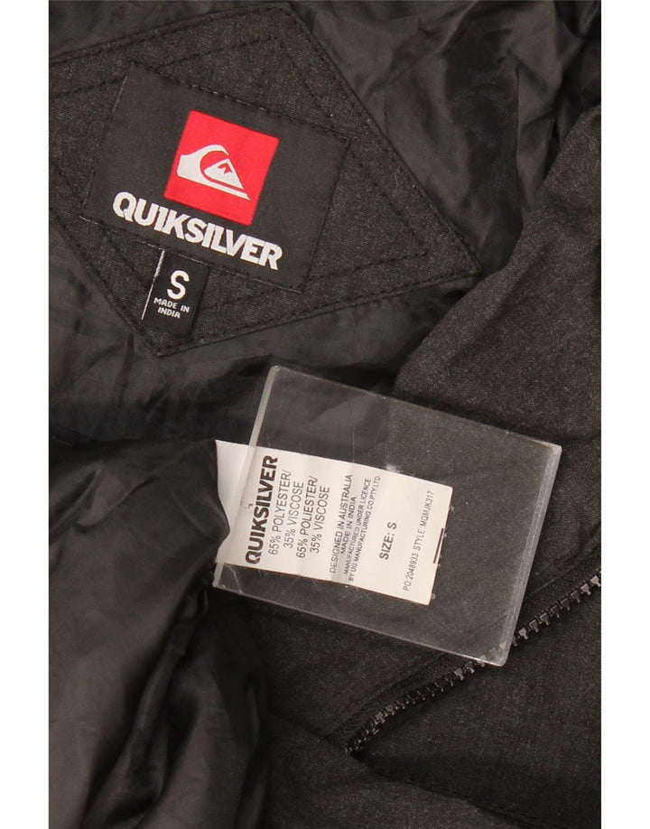 Giubbotto bomber militare da uomo QUIKSILVER UK 36 piccolo poliestere grigio