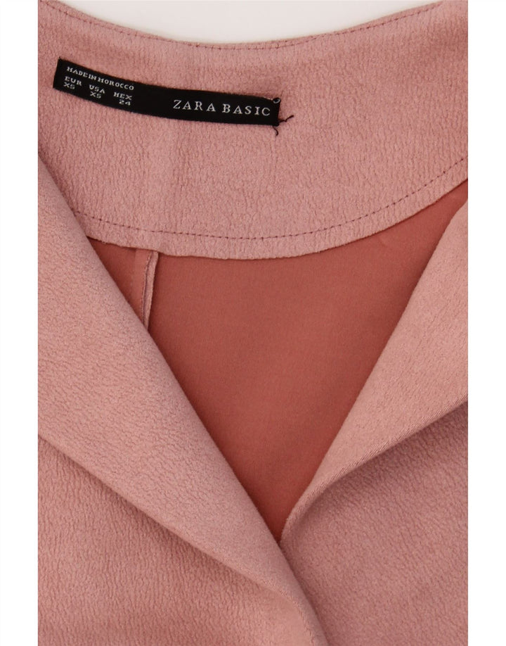 ZARA Womens Cape Coat UK 6 XS Pink Vintage Zara and Second-Hand Zara from Messina Hembry 