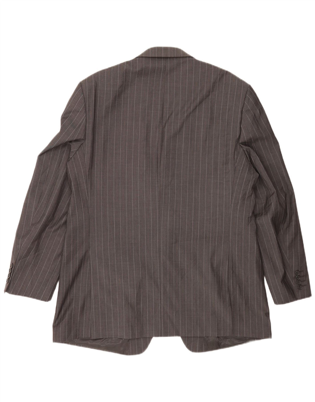 Giacca blazer a 2 bottoni da uomo Marks & Spencer UK 46 XL lana gessata grigia