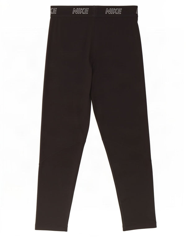 Leggings Nike Dri Fit Capri da donna UK 12 medio nero poliestere
