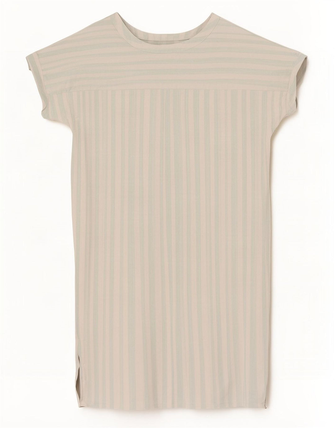 Abito a trapezio da donna Max Mara EU 42 Acetato a righe bianche grandi