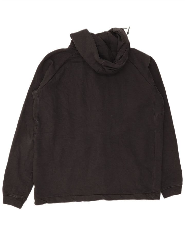 Felpa con cappuccio e zip Nike da uomo in cotone nero medio