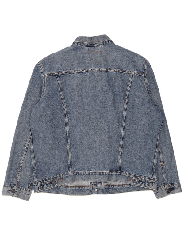 Giacca di jeans da uomo Levi's UK 42 XL cotone blu