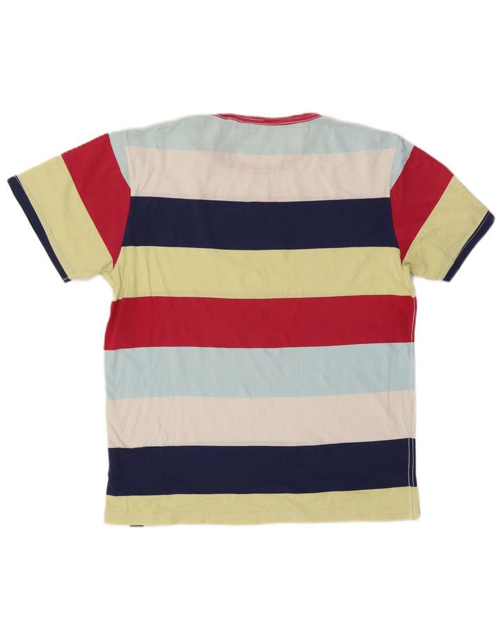 Joules T-shirt da uomo Top in cotone a righe multicolore medio