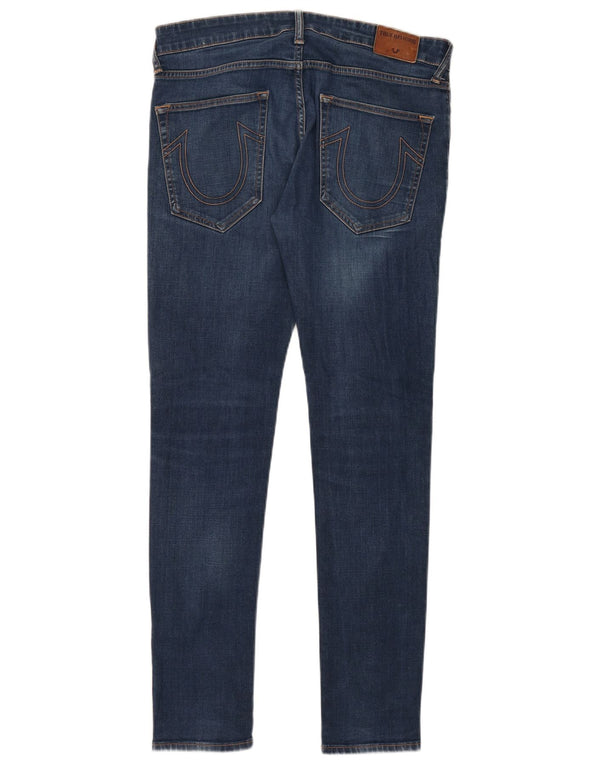 Jeans skinny da uomo True Religion W34 L31 cotone blu