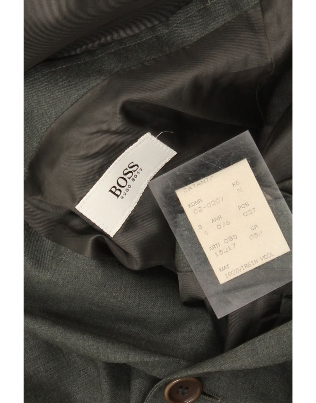 Giacca blazer da uomo a 2 bottoni Hugo Boss EU 52 XL lana grigia