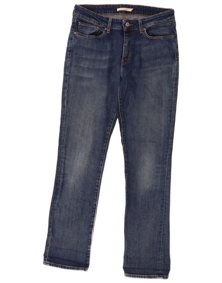 Jeans dritti Levi's 714 da donna W30 L30 in cotone blu