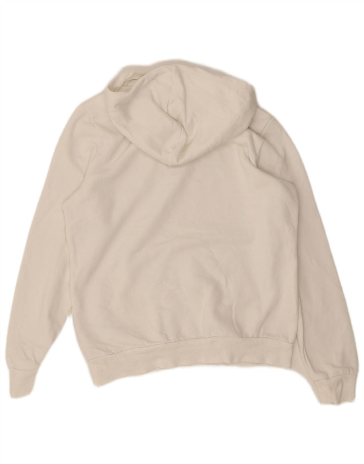 Felpa con cappuccio grafica da donna Puma UK14 cotone bianco medio
