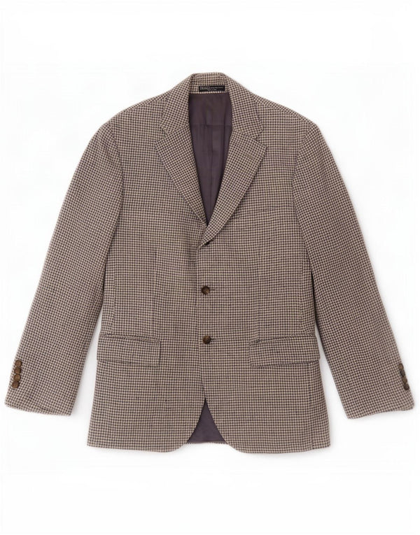 Giacca blazer a 3 bottoni da uomo Polo Ralph Lauren UK 40 pied de poule blu medio