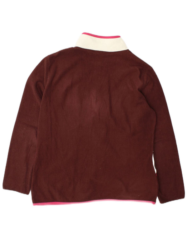 Giacca in pile da donna Fila UK 16 Large Bordeaux Colourblock