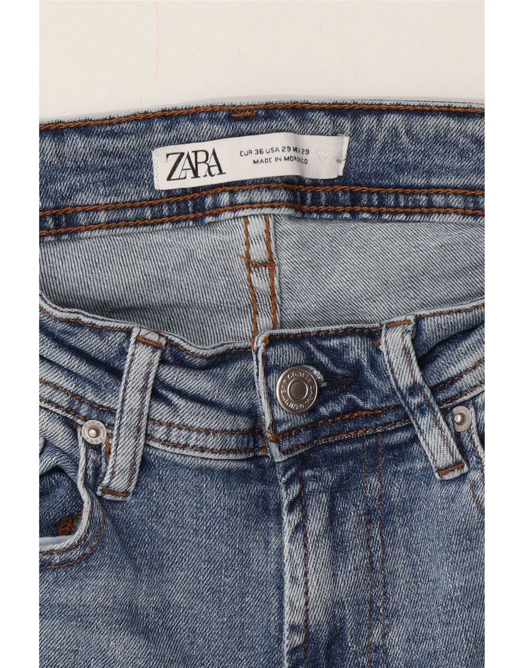 Jeans slim da uomo Zara EU 36 XS W29 L30 Blu