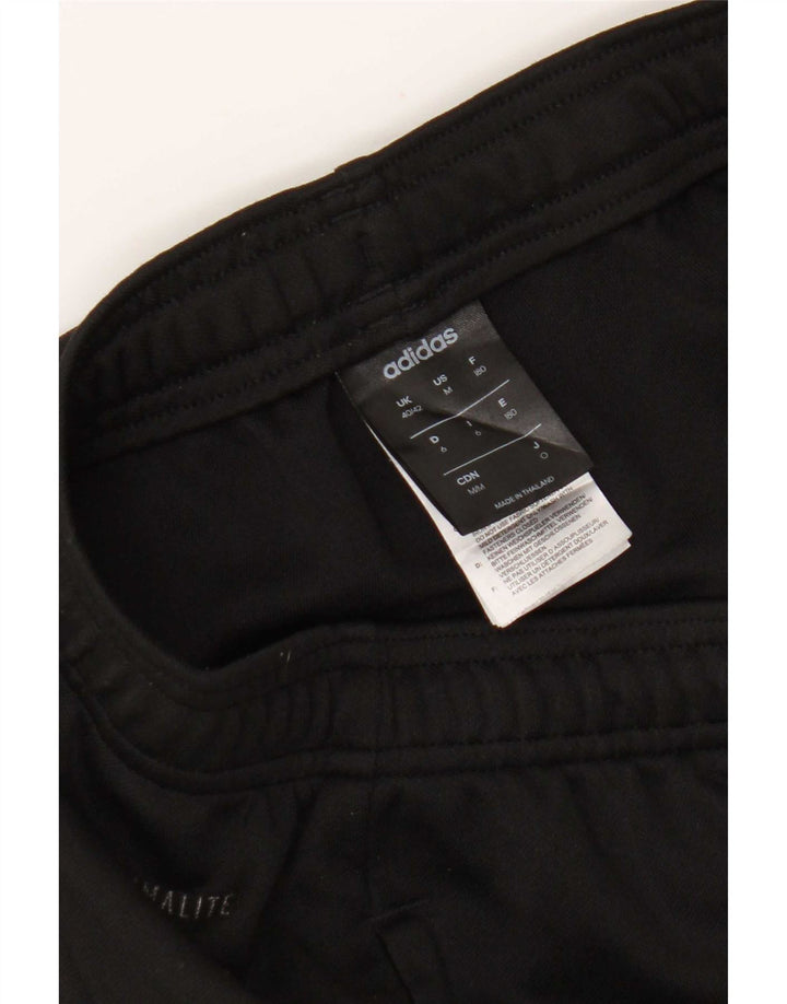 Pantaloni da tuta Adidas Climalite da uomo UK 40/42 Medium Nero Poliestere