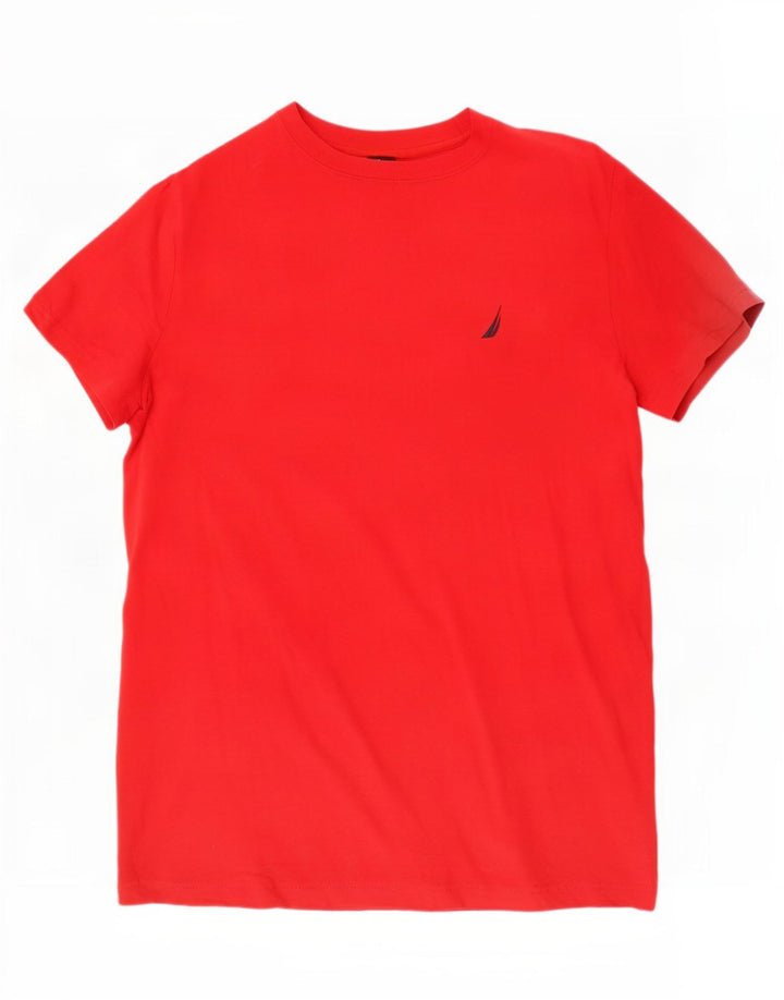 T-shirt da uomo Nautica Top grande in cotone rosso