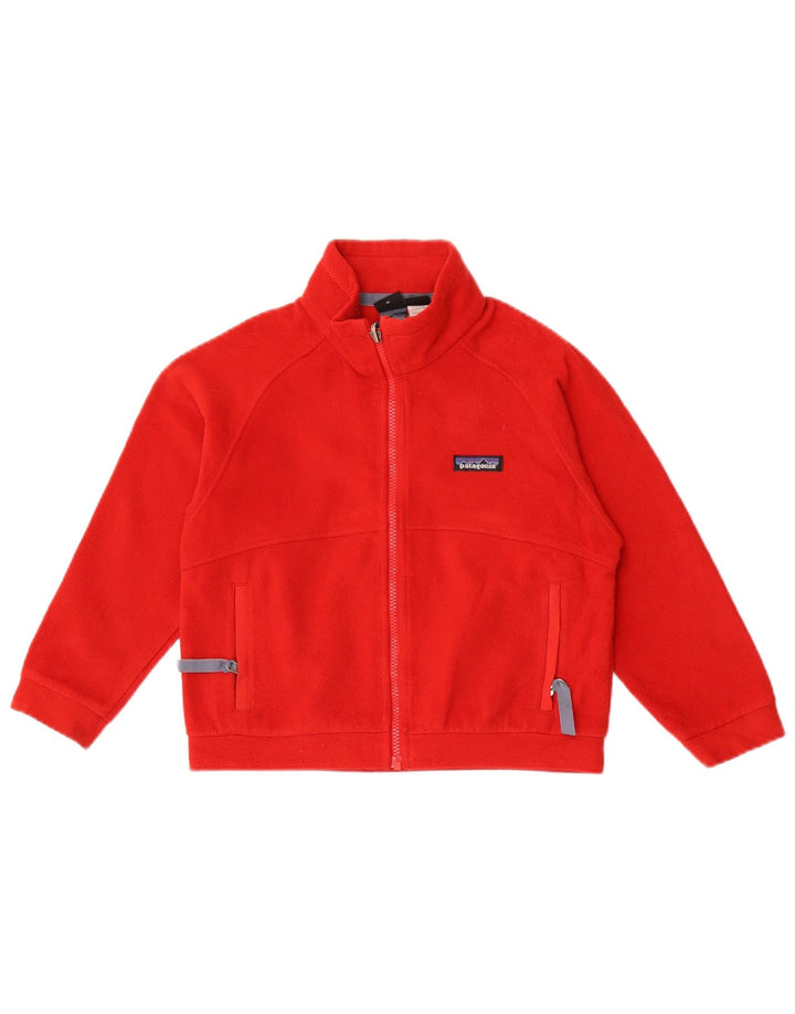 Giacca in pile per ragazze PATAGONIA 5-6 anni XS Poliestere rosso