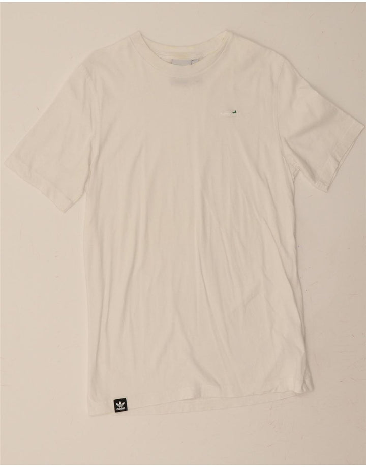 ADIDAS Mens T-Shirt Top Small White Cotton Vintage Adidas and Second-Hand Adidas from Messina Hembry 