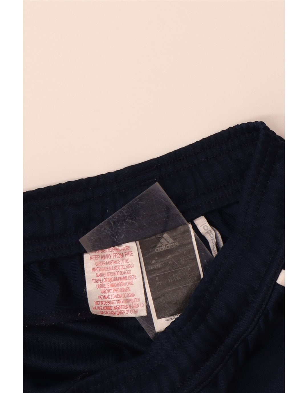 Pantaloni della tuta ADIDAS da ragazzo Climacool 11-12 anni in poliestere blu navy