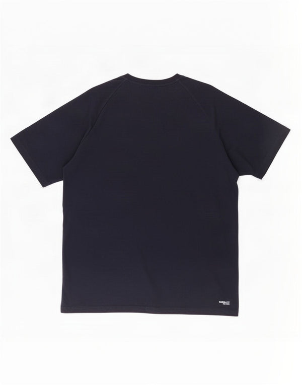 T-shirt Adidas Climalite da uomo Top XL in cotone blu navy