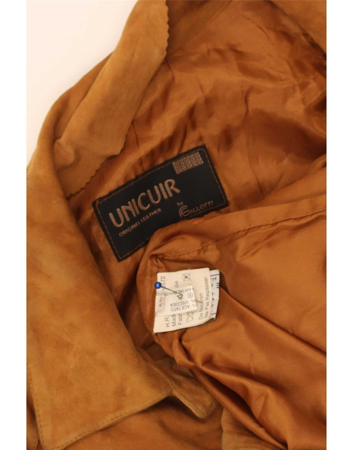 Giacca Donna Gallotti in Pelle Scamosciata IT 48 XL Pelle Beige