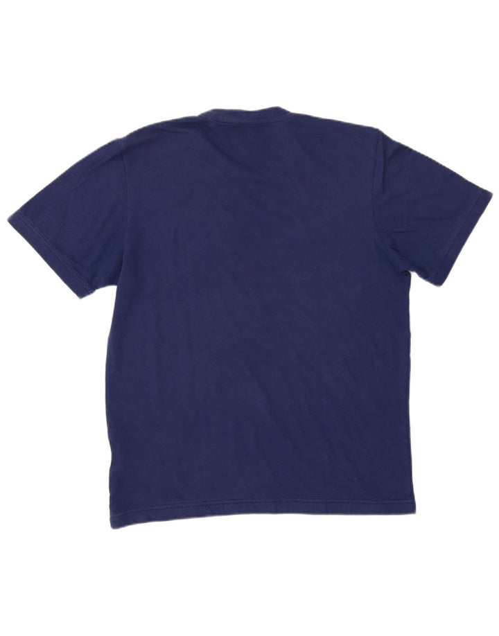 T-shirt da uomo ADIDAS Top UK 38/40 cotone blu navy medio