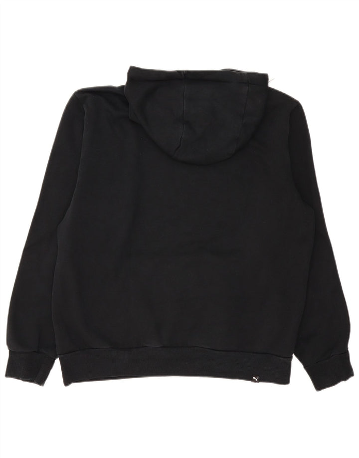 Felpa con cappuccio grafica da uomo Puma, cotone nero medio
