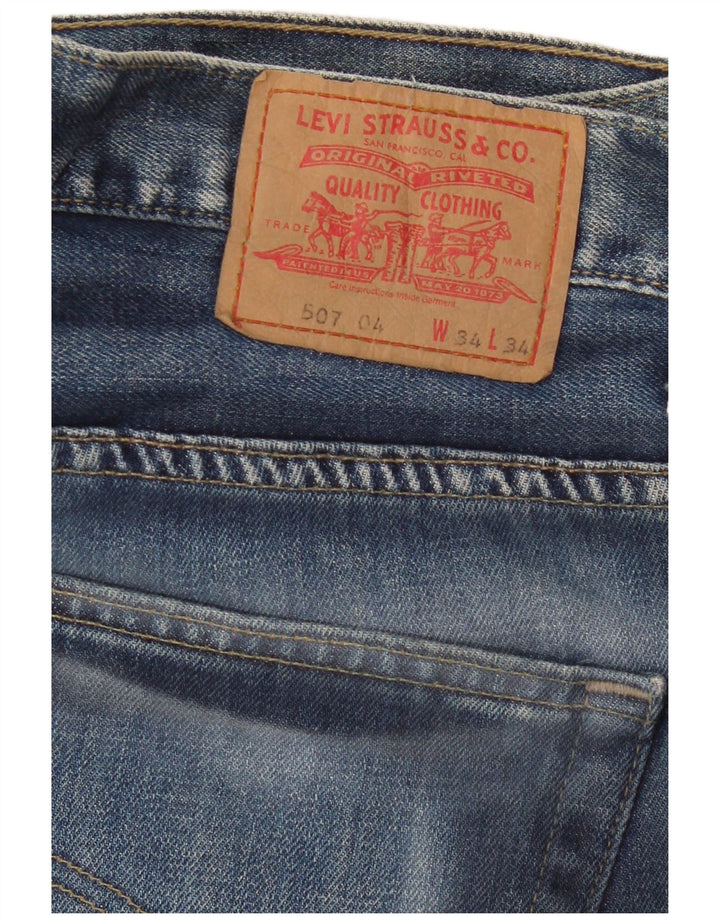 Jeans Levi's 507 Bootcut da donna W34 L34 Blu