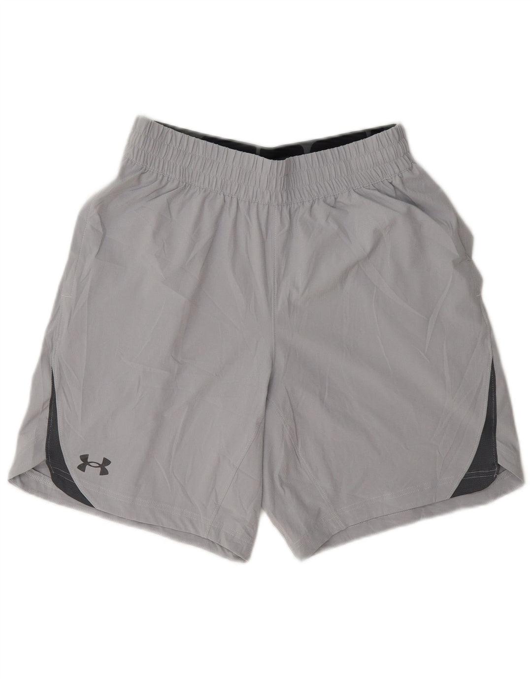 Pantaloncini sportivi grafici da uomo Under Armour piccoli in poliestere color block grigio