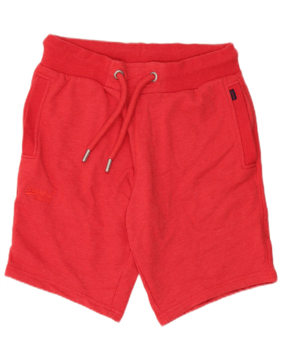 Pantaloncini sportivi da uomo Superdry in cotone rosso medio