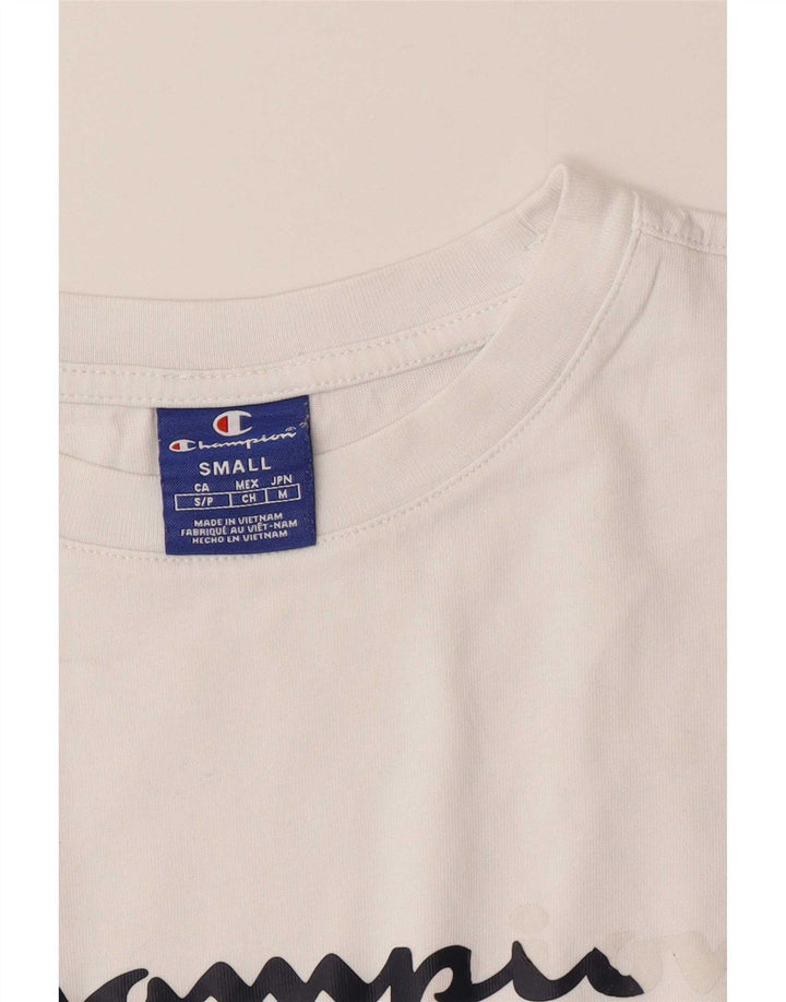T-shirt grafica da uomo Champion Top piccola bianca