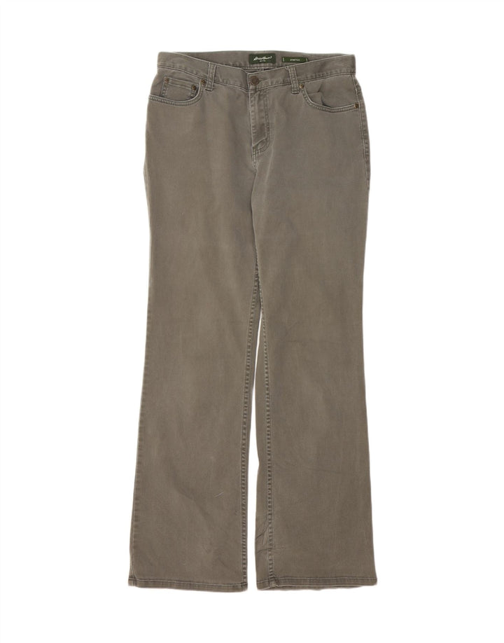 EDDIE BAUER Womens Stretch Casual Trousers US 8 Medium W36 L31 Grey Vintage Eddie Bauer and Second-Hand Eddie Bauer from Messina Hembry 