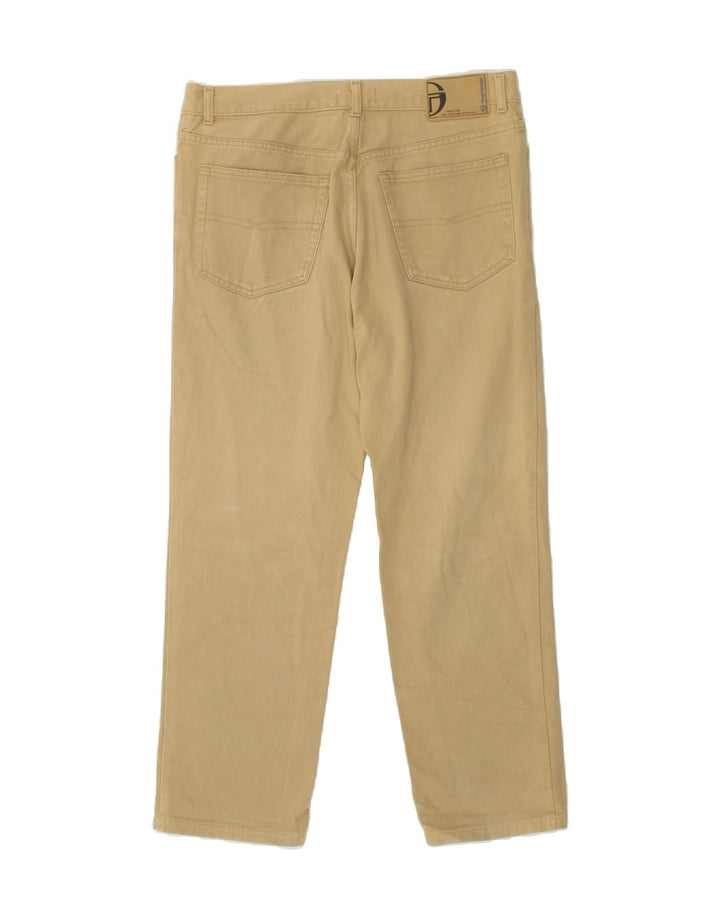 SERGIO TACCHINI Womens Straight Jeans W36 L28 Beige Vintage Sergio Tacchini and Second-Hand Sergio Tacchini from Messina Hembry 