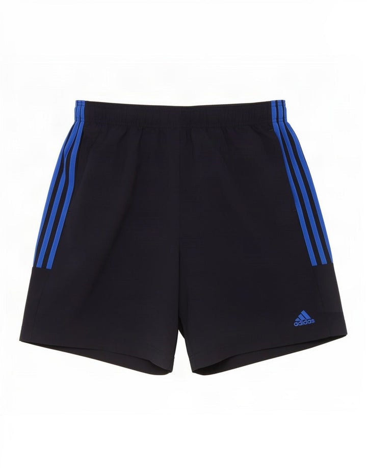 Pantaloncini sportivi da uomo Adidas Large blu navy in poliestere