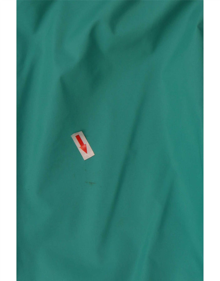 Giacca antipioggia da uomo con cappuccio K-Way UK 40 Large Turchese Colorblock Poliammide