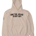 CHAMPION Mens Graphic Hoodie Jumper Large White Cotton
