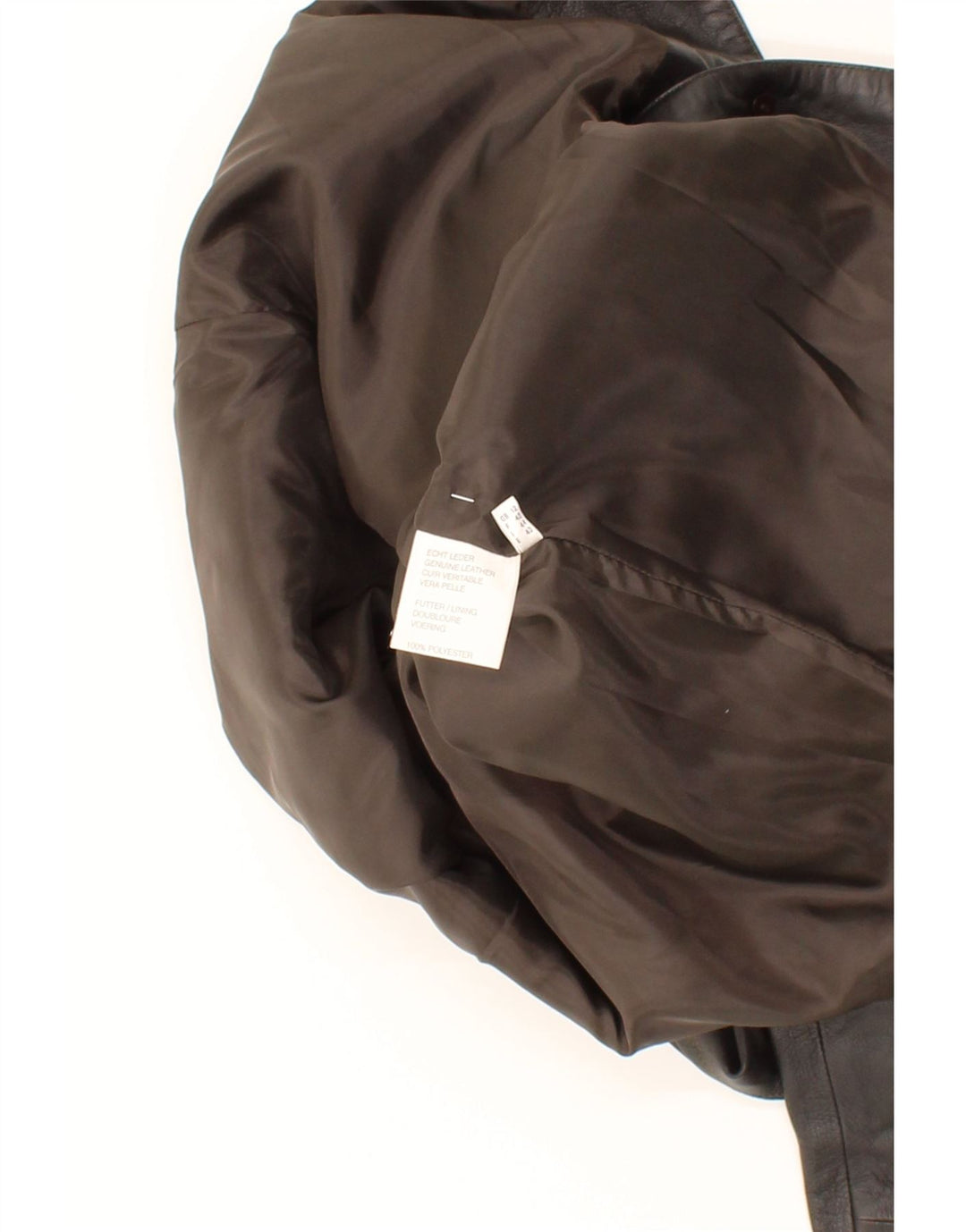VINTAGE Womens Leather Coat UK 12 Medium  Black Leather Vintage Vintage and Second-Hand Vintage from Messina Hembry 