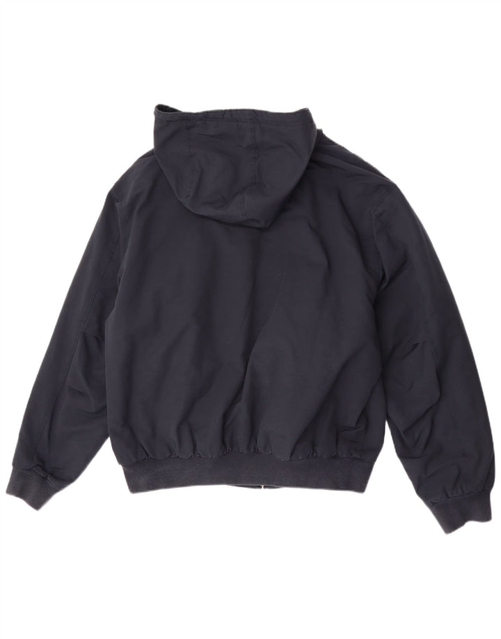 Giubbotto bomber con cappuccio da uomo Lacoste taglia 54 XL poliestere blu navy