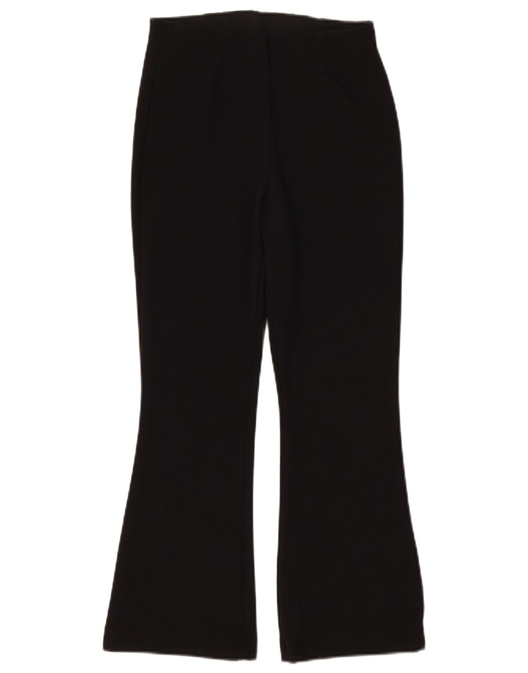 Pantaloni casual svasati da donna Zara grandi W32 L26 poliestere nero