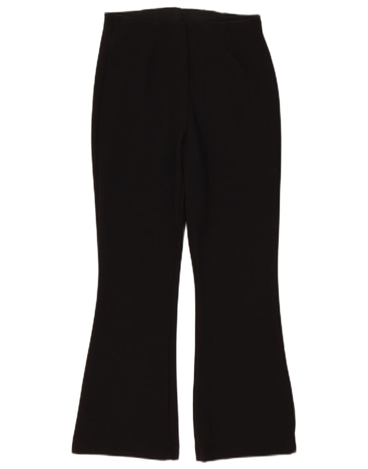 Pantaloni casual svasati da donna Zara grandi W32 L26 poliestere nero