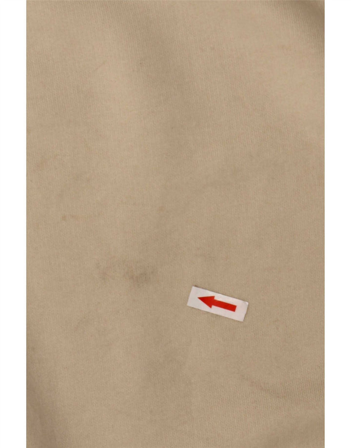 Felpa Reebok da uomo, maglione grande, cotone beige