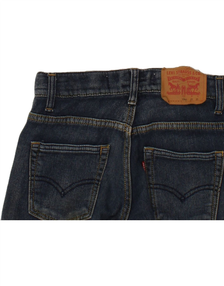 LEVI'S Boys 511 Slim Jeans 9-10 Years W25 L25 Navy Blue Vintage Levi's and Second-Hand Levi's from Messina Hembry 