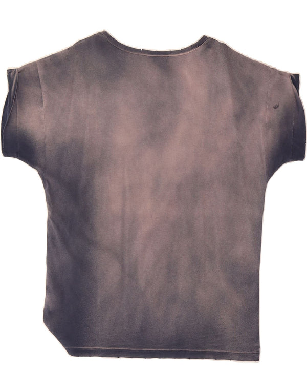 PIERRE BALMAIN Mens Graphic T-Shirt Top XS Navy Blue Tie Dye Designer