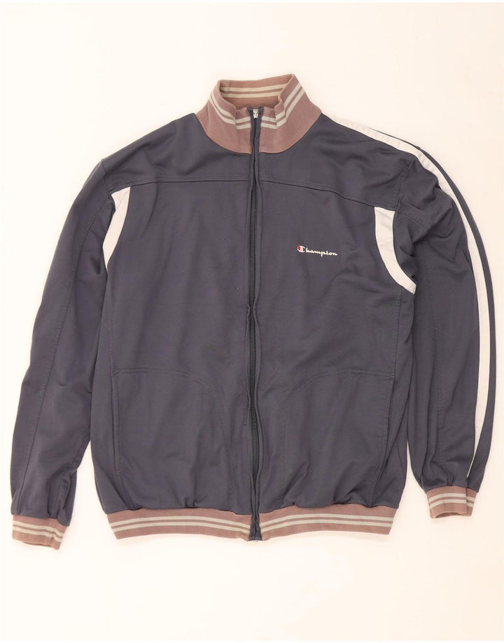 Giacca da tuta da uomo Champion XL Poliestere color block grigio