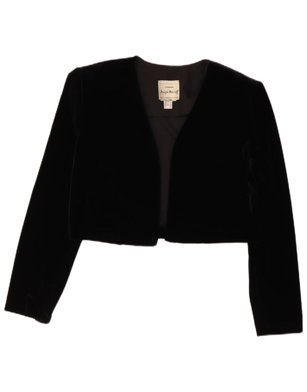 Giacca Bolero in velluto da donna Joseph Ribkoff UK 12 medio nero