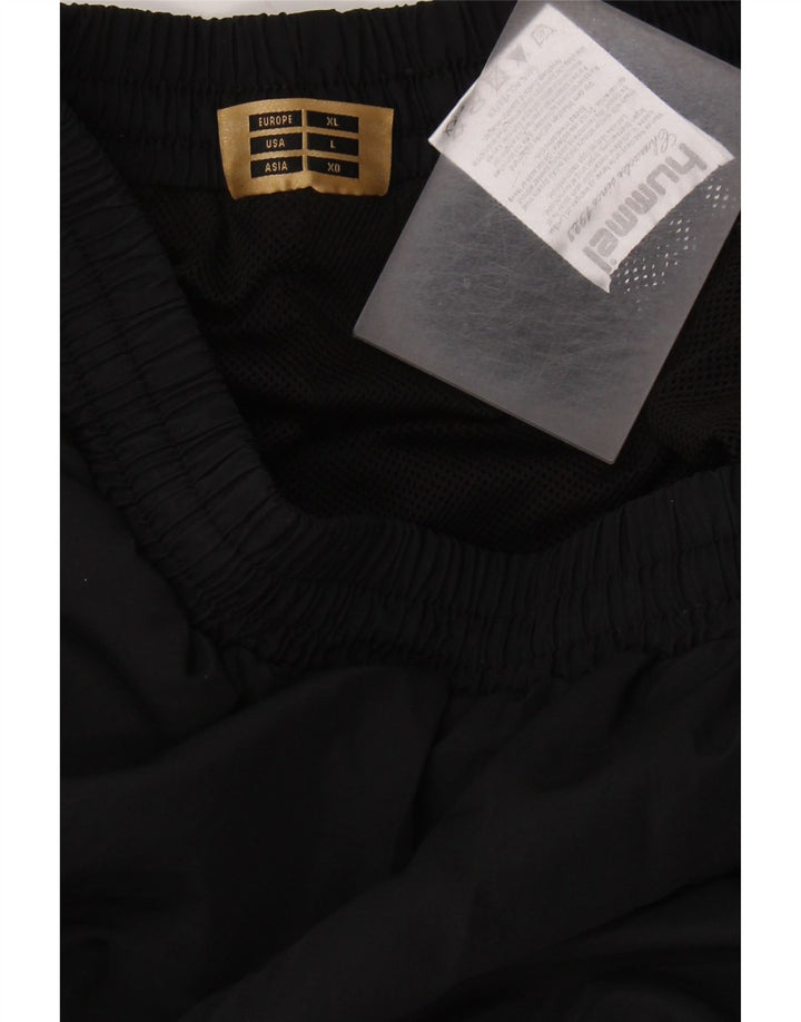 Pantaloni da tuta grafici da uomo HUMMEL grandi in poliestere nero