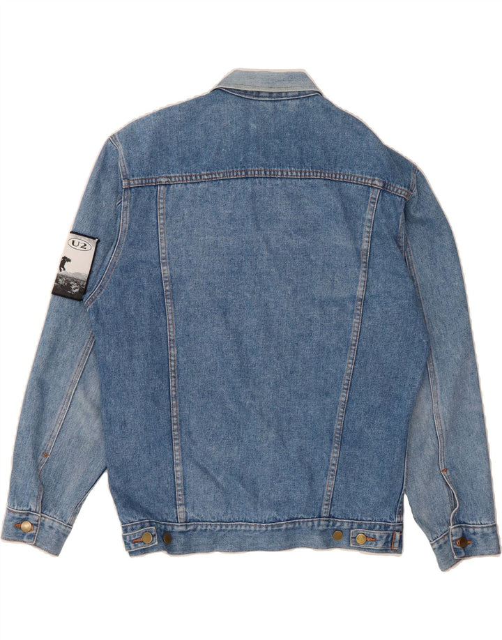 VINTAGE Mens Denim Jacket UK 40 Large Blue Cotton Vintage Vintage and Second-Hand Vintage from Messina Hembry 