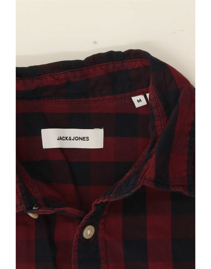 Camicia da uomo Jack & Jones a quadretti bordeaux medio