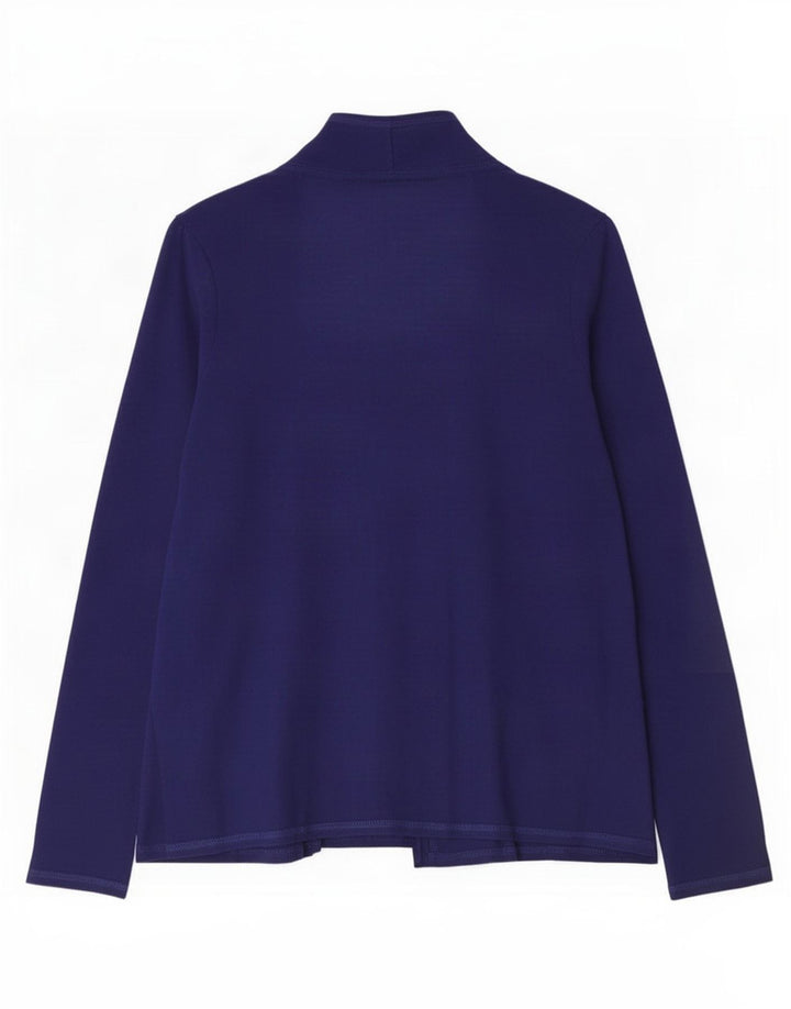 Top cardigan da donna Marks & Spencer UK 14 poliestere blu medio