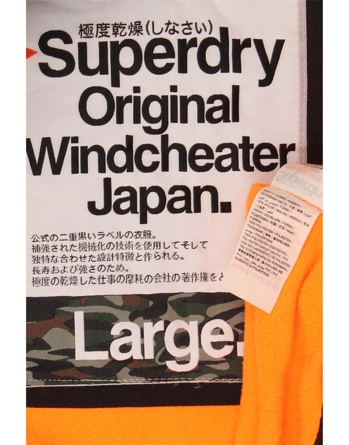 Giacca a vento da donna Superdry The Windcheater UK 16 grande nera